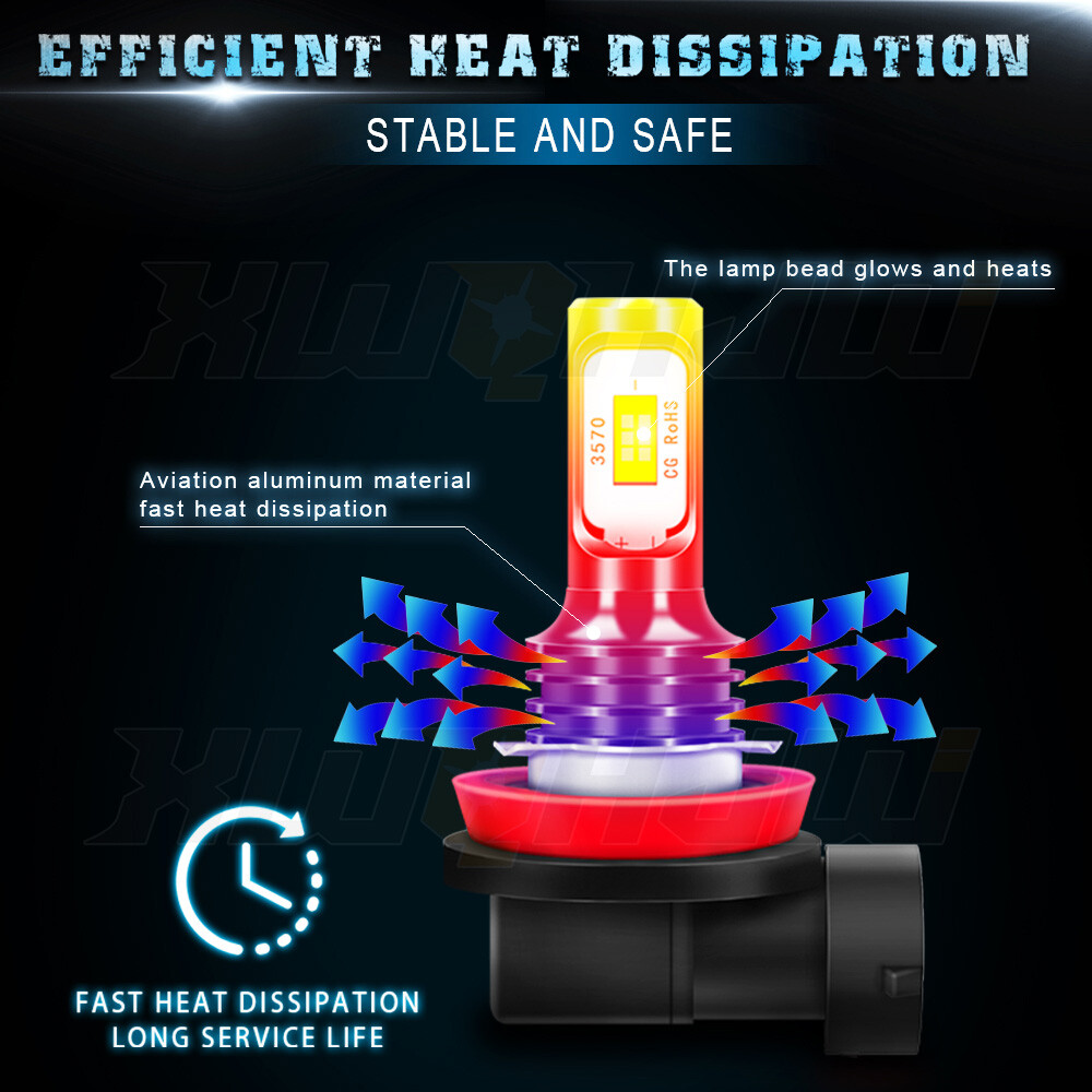 LED Kit H7 H9 Headlight Lights Bulbs