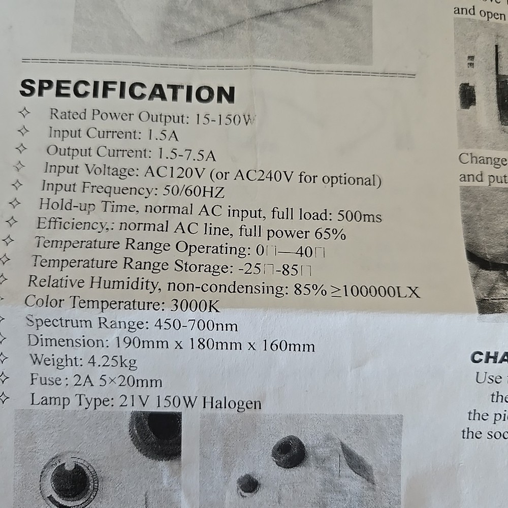 View Solutions Fiber Optic Illuminator