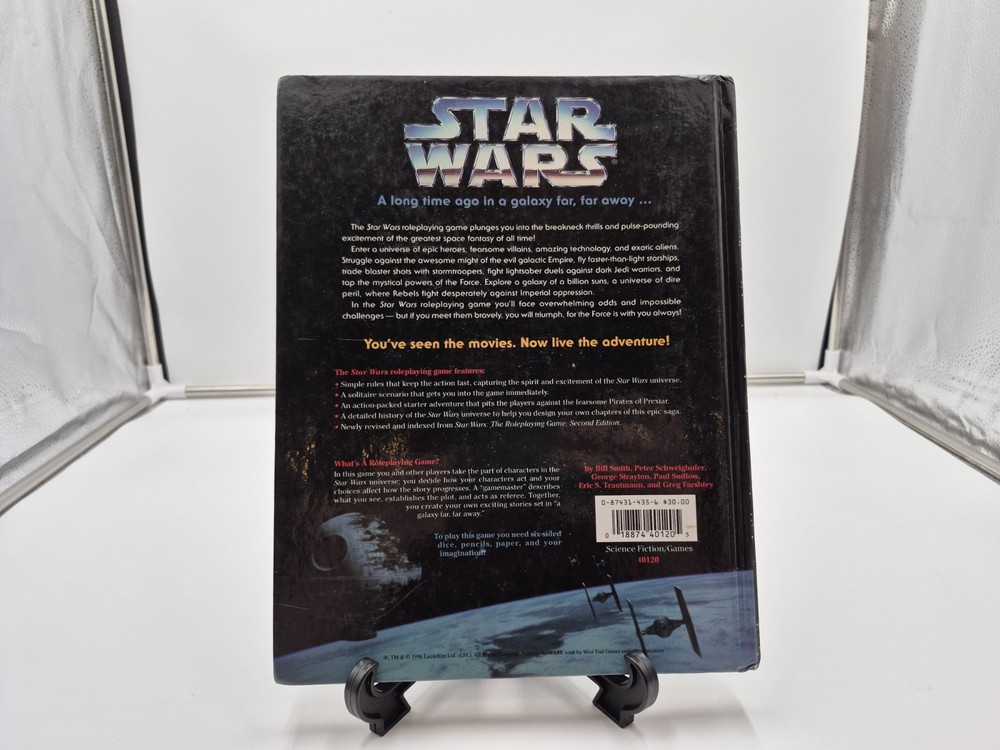 Star Wars D6 Second Edition Revised & Expanded Core Rulebook HC WEG RPG