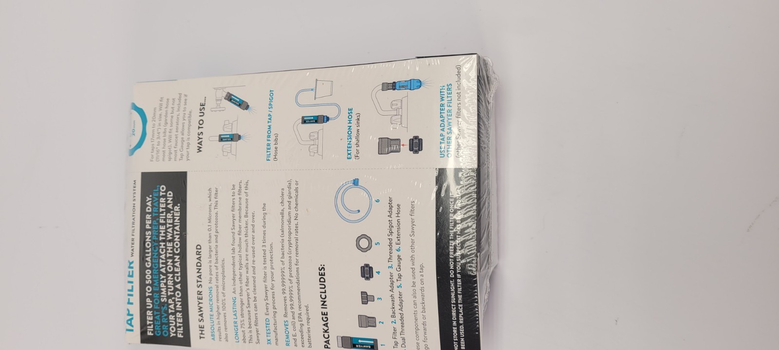 Sawyer Tap Filter Water Filtration System Fast Emergency Water SP134