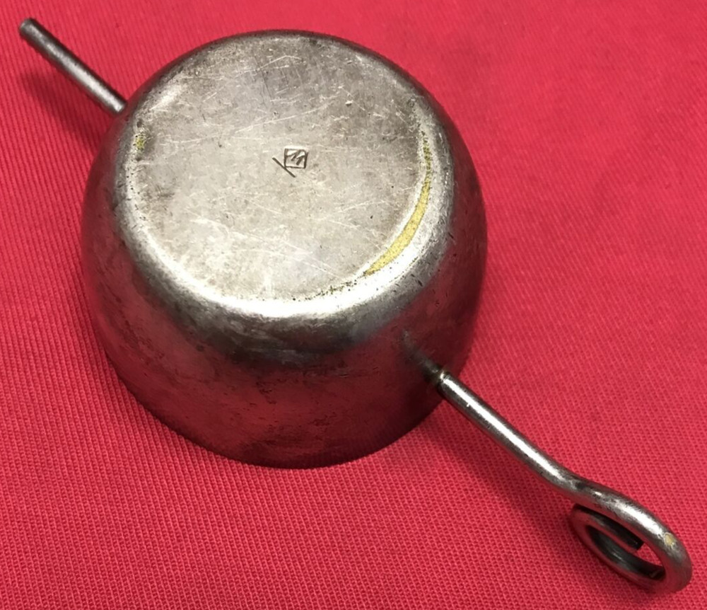Silverplated Rollover Jigger Pigtail Handle "W" mark