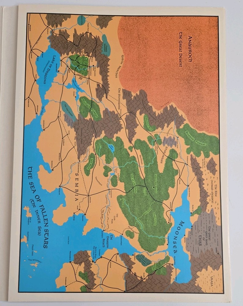 Advanced Dungeons & Dragons Module FRE1 Shadowdale WITH MAP - TSR 9247