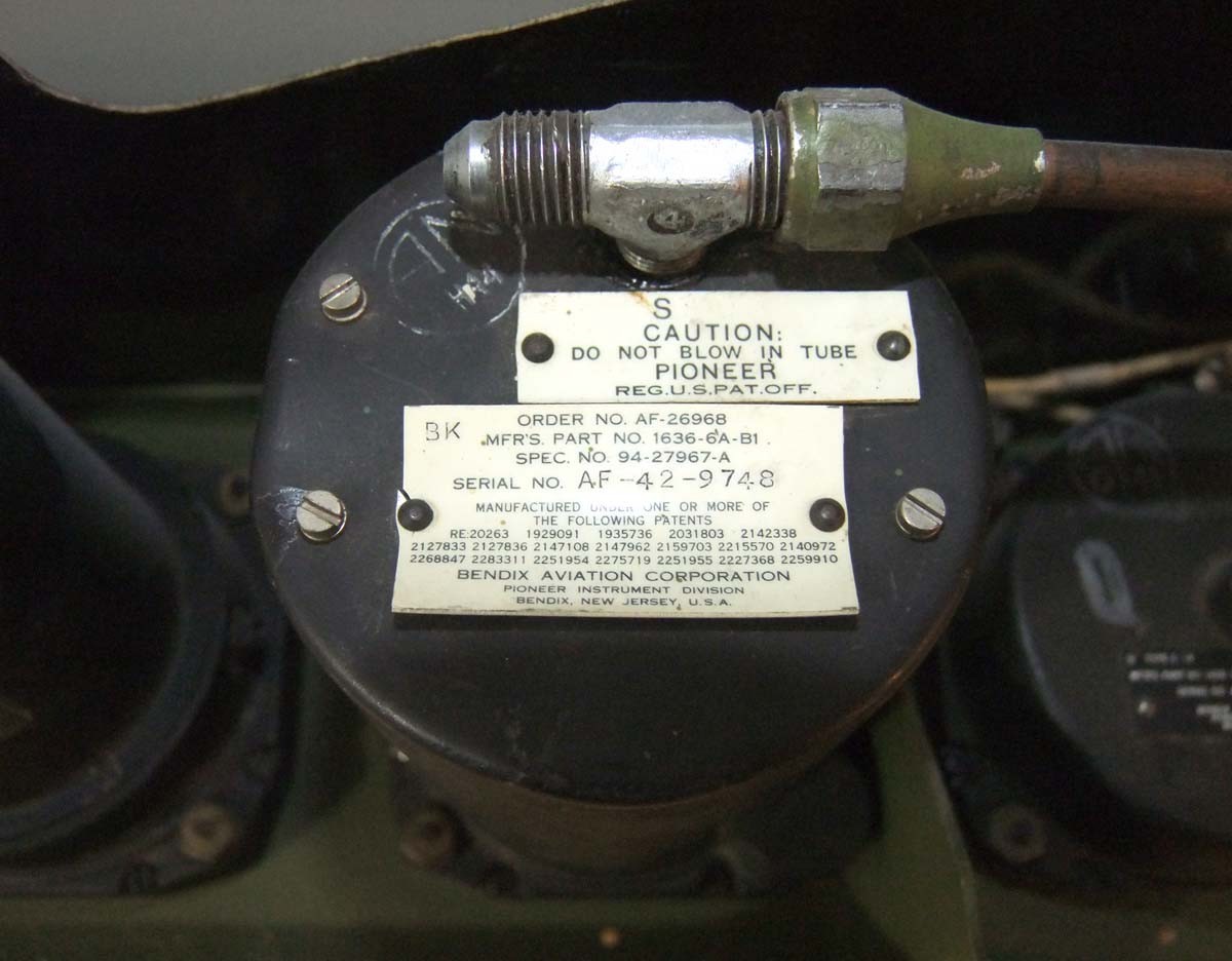 Original Waco CG-4A Hadrian Glider Instrument Panel