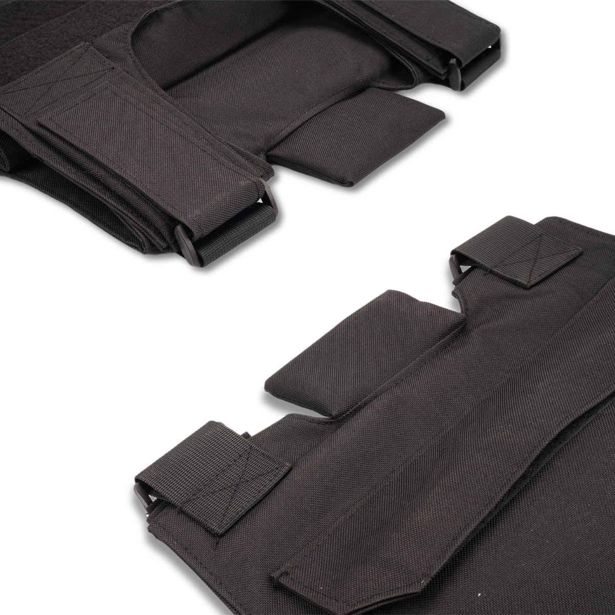 Body Bulletproof Vest Front Back Plates Armor Tactical Jacket Guard Security Kit