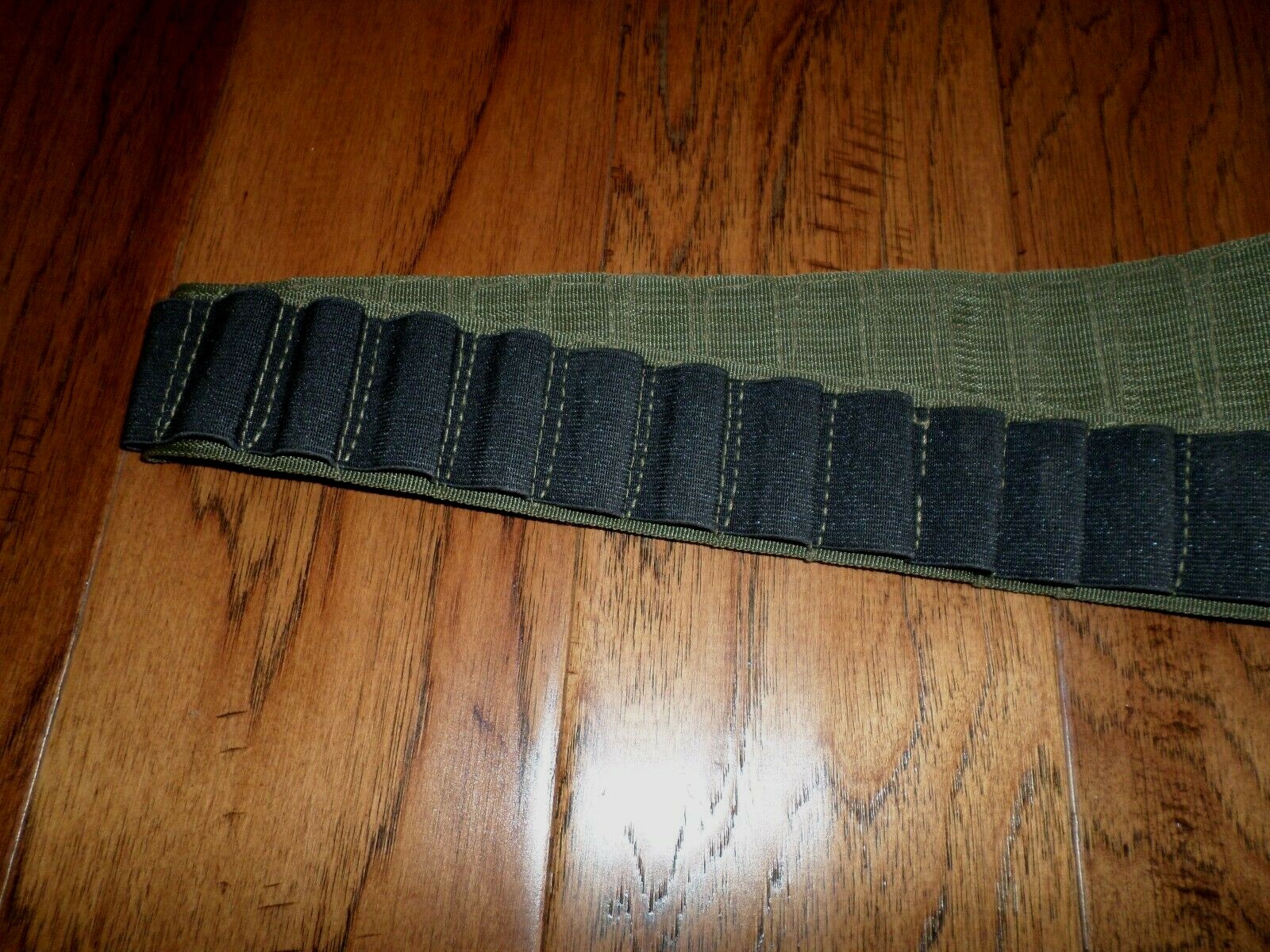 TACTICAL 48 SHELL SHOTGUN BANDOLEER OD GREEN AND BLACK FITS ANY GAUGE 10.12.16.2