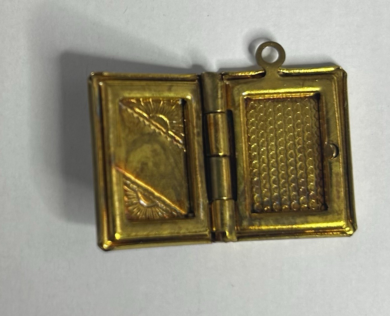 Vintage Black Enamel Lockets Enamel Book Lockets (2) Pcs Per Order