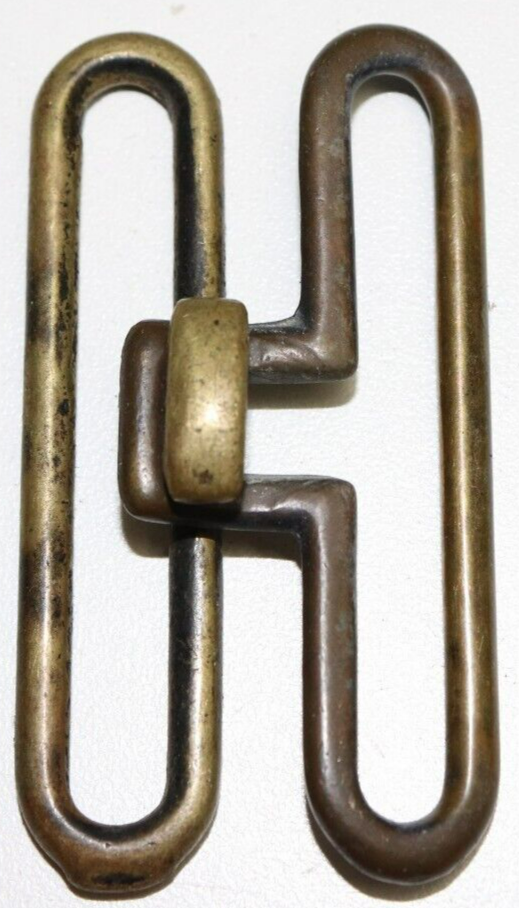 WWII US brass pistol belt hardware set each E5149