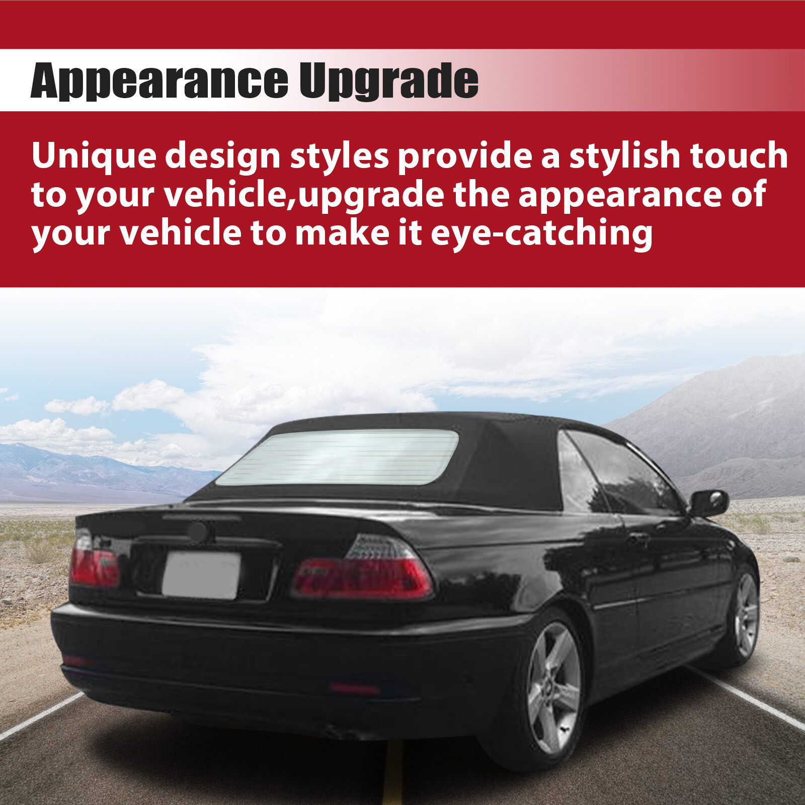 For BMW 3-Series E46 330ci M3 2000-06 Convertible Soft Top & Heated Glass Window