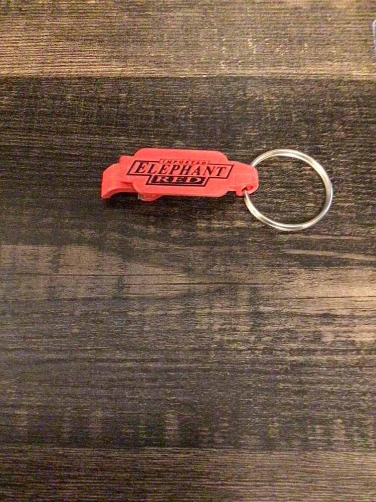 Imported Elephant Red Key Chain Bottle Opener