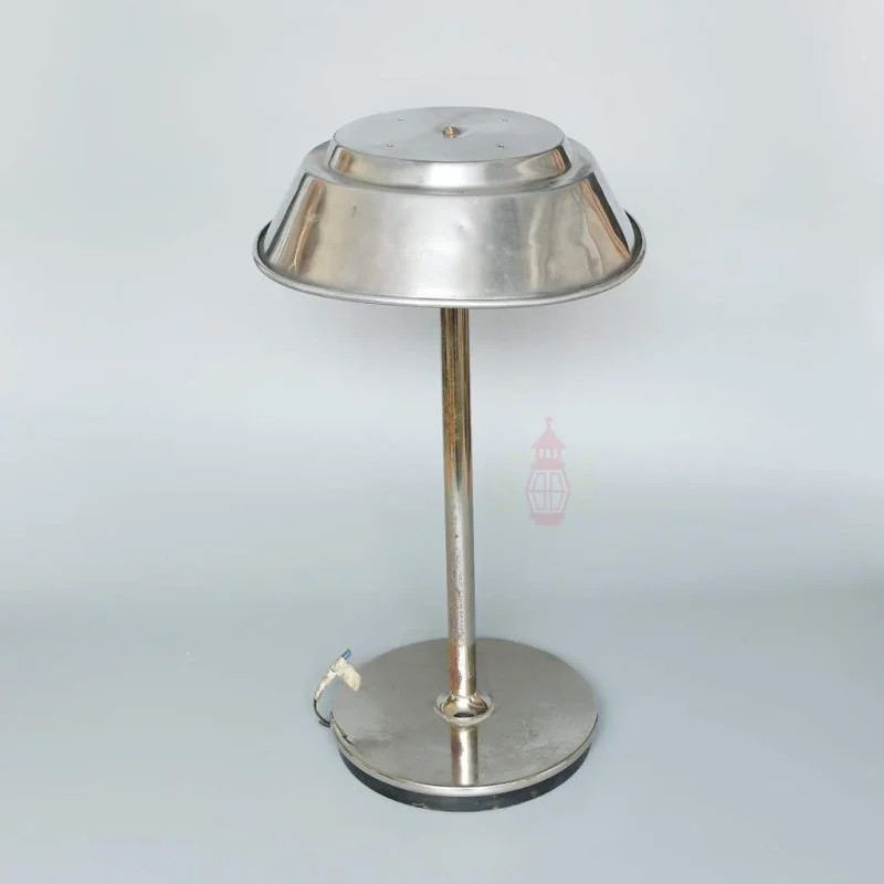 Aluminium Table lamp from old Ship