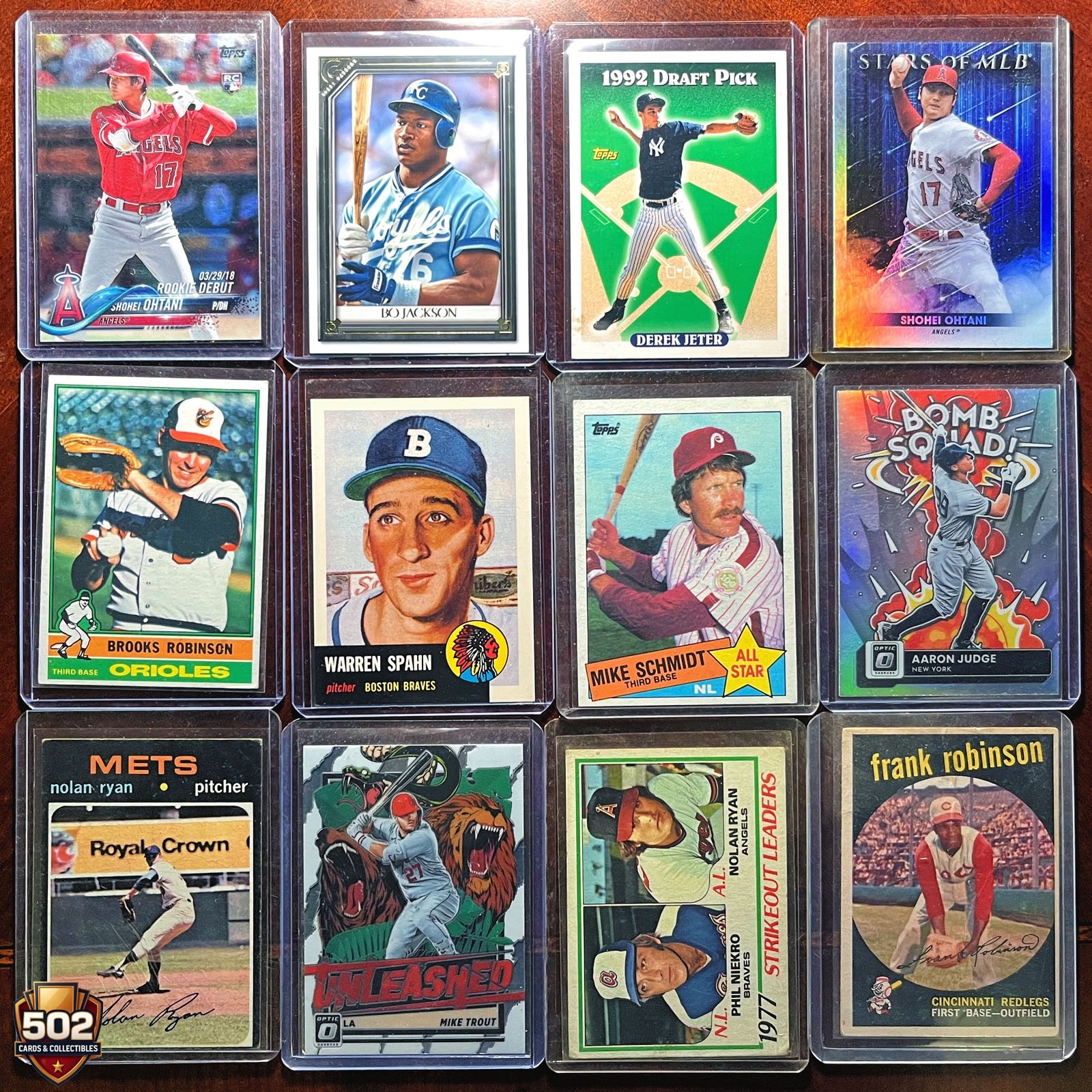 MLB Baseball Cards Lot 100 Cards • GUARANTEED AT LEAST 4 1950s-60s Cards + 1970s