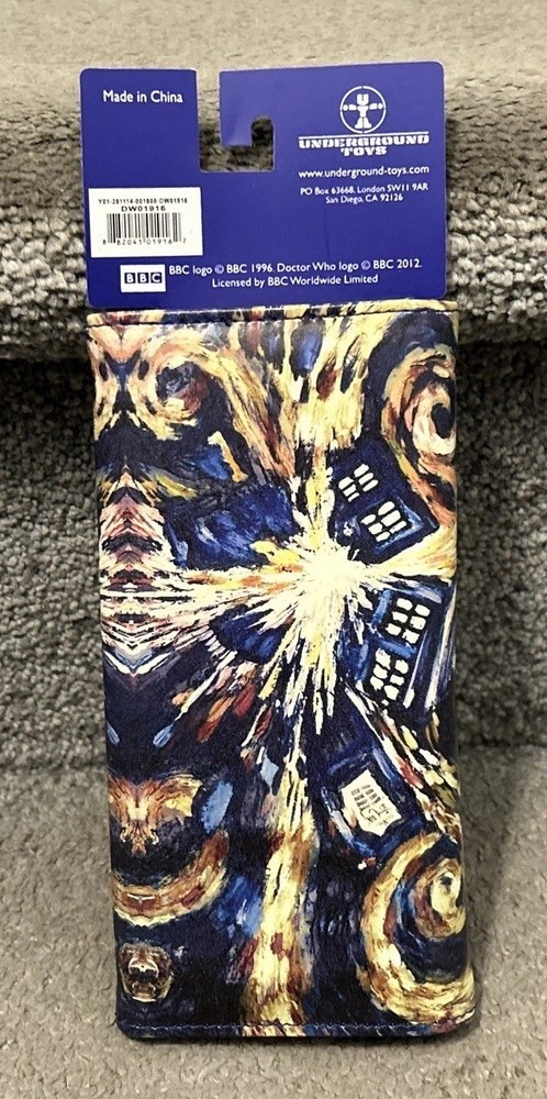 Doctor Who Wallet Van Gogh Exploding Tardis BBC 2012 NEW