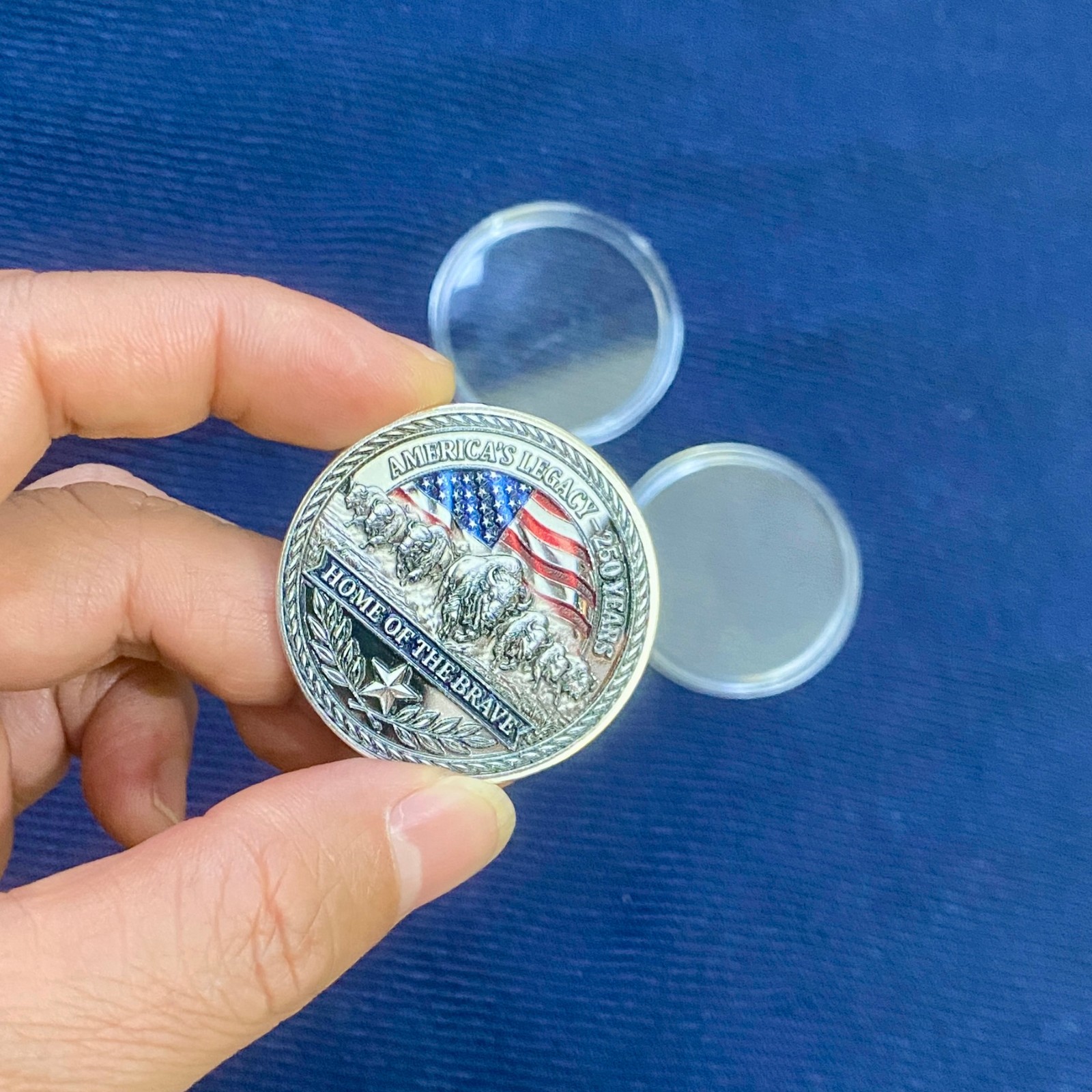 American Bison Spirit Challenge Coin USA 250th Anniversary Souvenir Coin