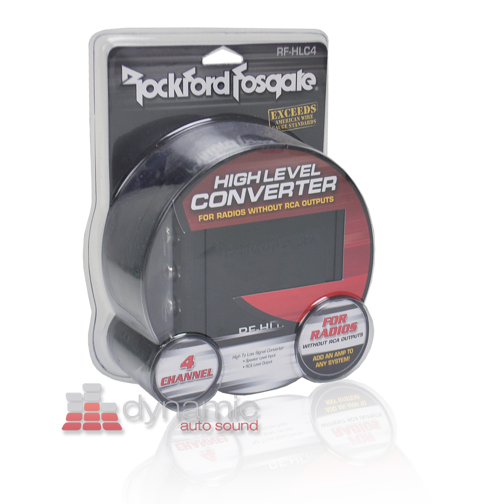 Rockford Fosgate RF-HLC4 4-Channel Line Car Audio Output Converter New