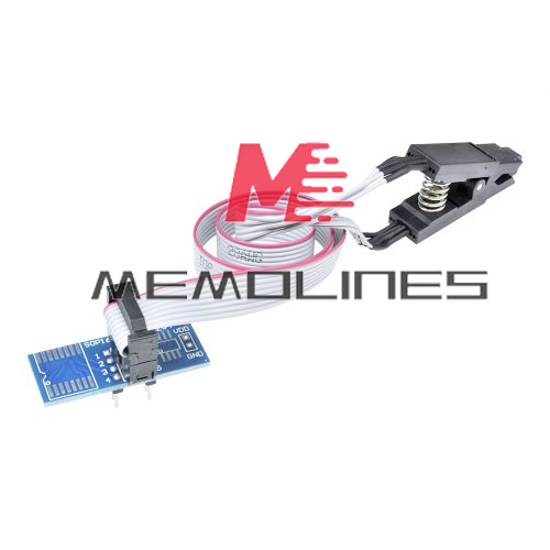 1-50x SOIC8 SOP8 Flash Chip IC Test Clips Socket Adpter BIOS/24/25/93 Programmer