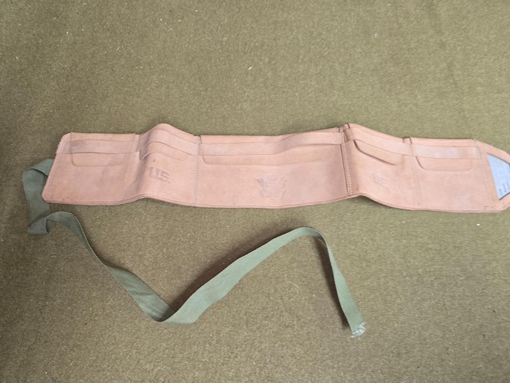 WWII US Army Leather Money Belt