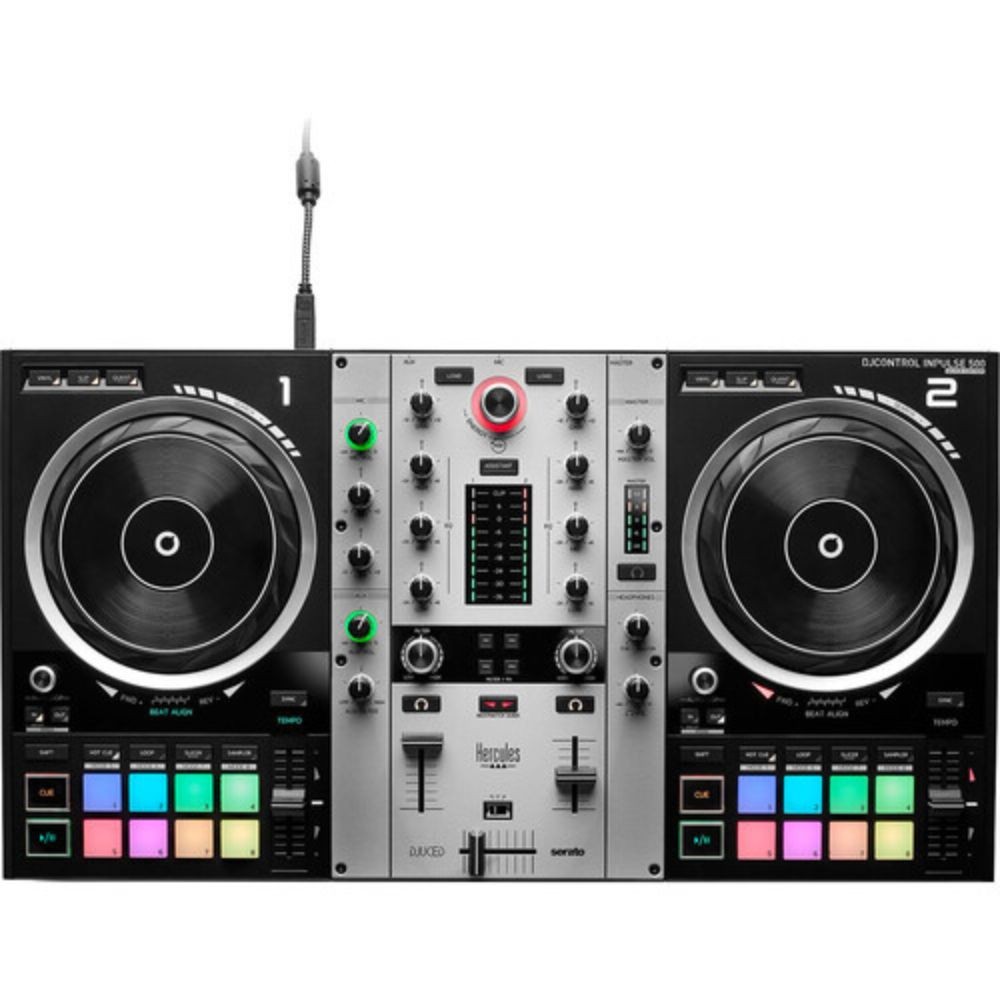 Hercules DJControl Inpulse 500 DJ Software Controller (Limited Edition Silver)