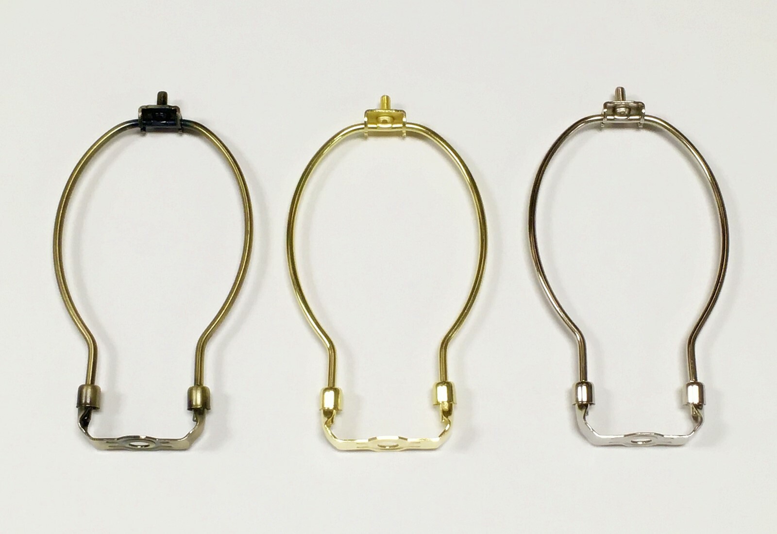 Lamp Parts-Lamp HARP W/Saddle 5" to 12" Heavy Duty 3 Finishes: AB,PB,PN (1 Pc.)