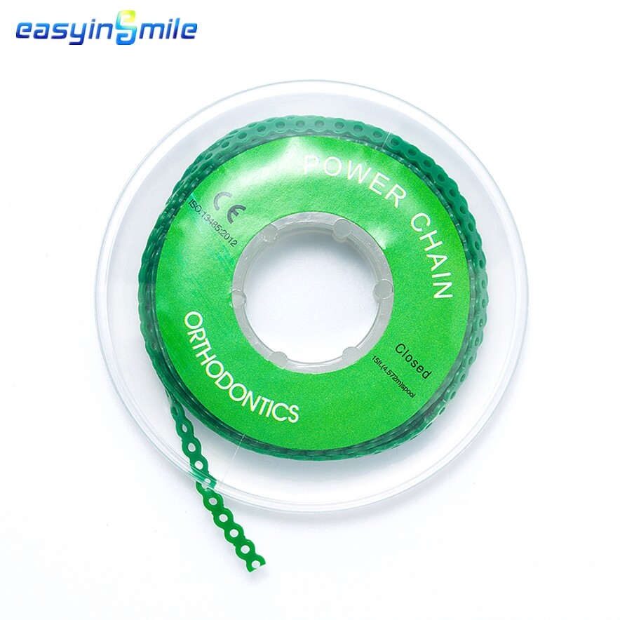 Dental Orthodontic Power Chains Braces Rubber Bands Elastic Short Long Closed