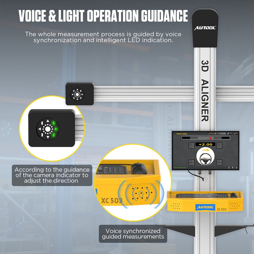 3D Wheel Alignment Machine Fully Automatic Tire Alignment Tool Wheel Aligner