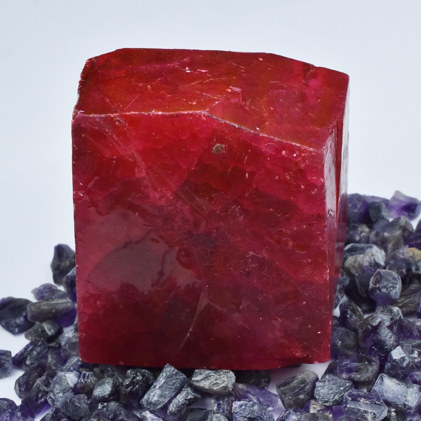700.10 Carat Natural Uncut Red Ruby Huge Size Rough CERTIFIED Loose Gemstone