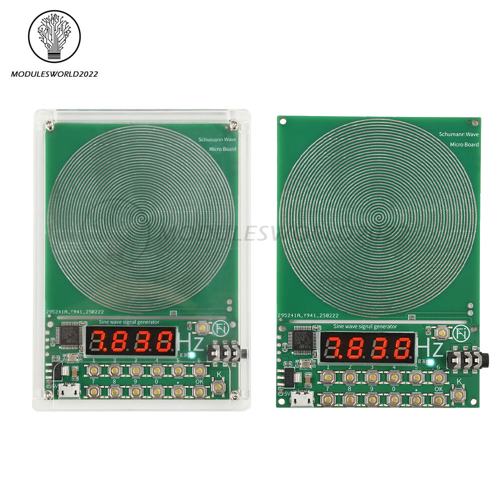 Digital Schumann Wave Generator Adjustable 0.1Hz~100kHz Sine Wave With Shell