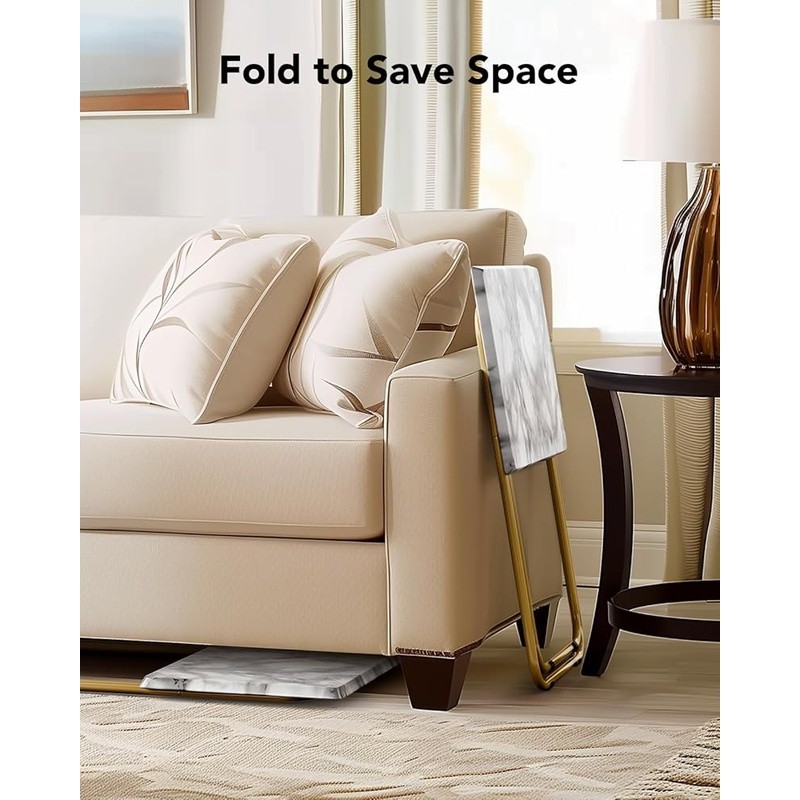 Multifunctional TV Tray Table Folding Snack End Table Space Saving Easy Clean US