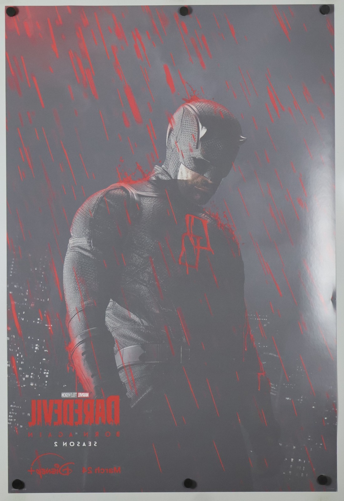 Daredevil Born Again original DS movie poster 27x40 US Season 2 Advance