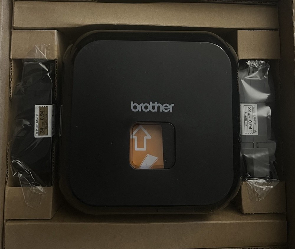 Brother P-Touch Cube Plus Label Maker Printer Bluetooth 5x5x2.6" Open Box