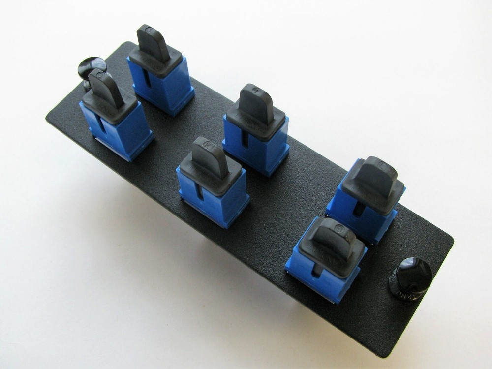 Panduit FAP6WBUSC Panel 6 SC Simplex Adapters Multimode/MM Blue
