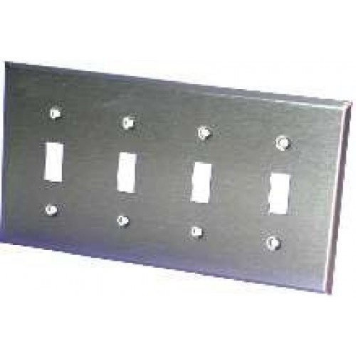 Orbit OS4 4 Gang Stainless Cover Toggle Switch