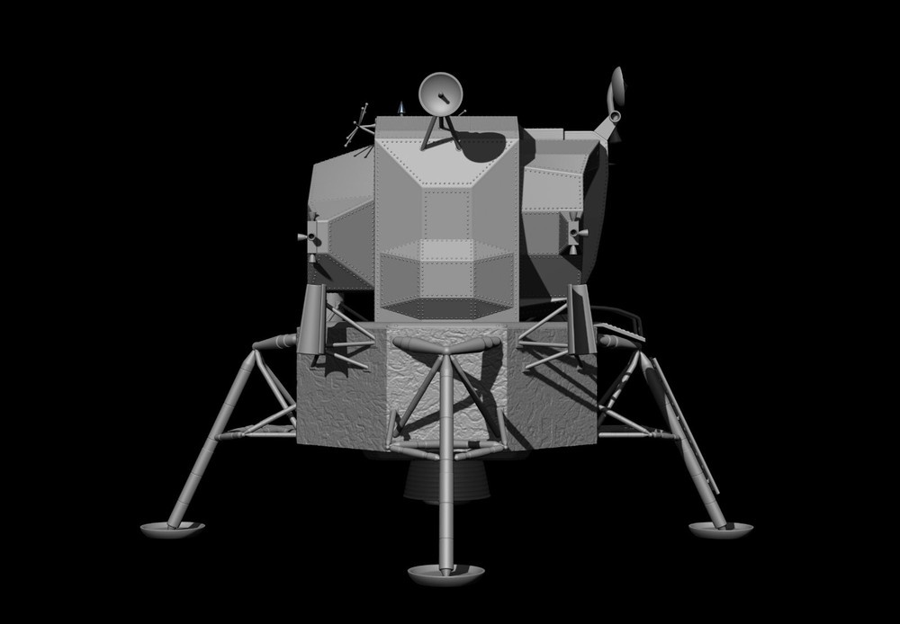 Lunar Module Apollo 11 - STL-OBJ FILES FOR 3D printers