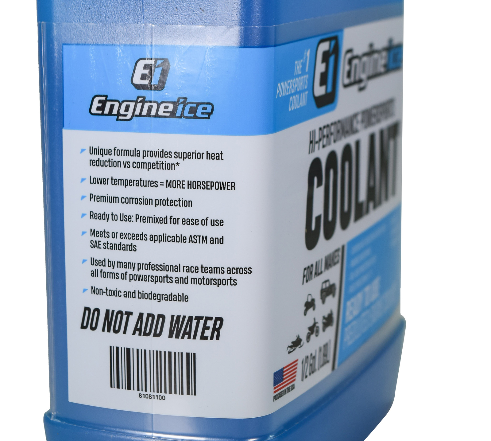 2 Pack ENGINE ICE 1/2 GAL HIGH PERFORMANCE COOLANT NON-TOXIC BIODEGRADABLE 64oz