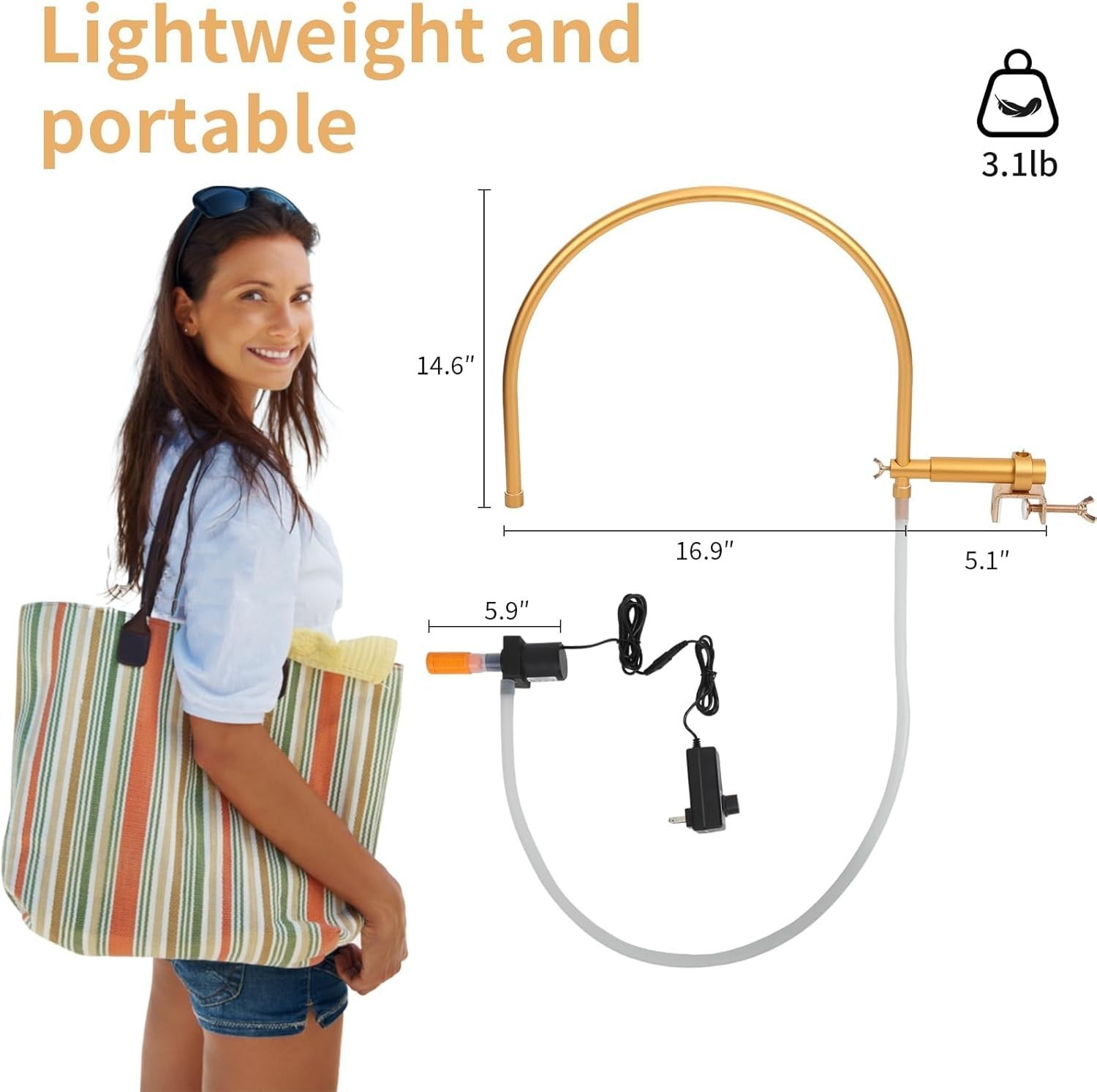 Head Spa Water Circulation Equipment, Portable Shampoo Bowl Waterfall Head Spa