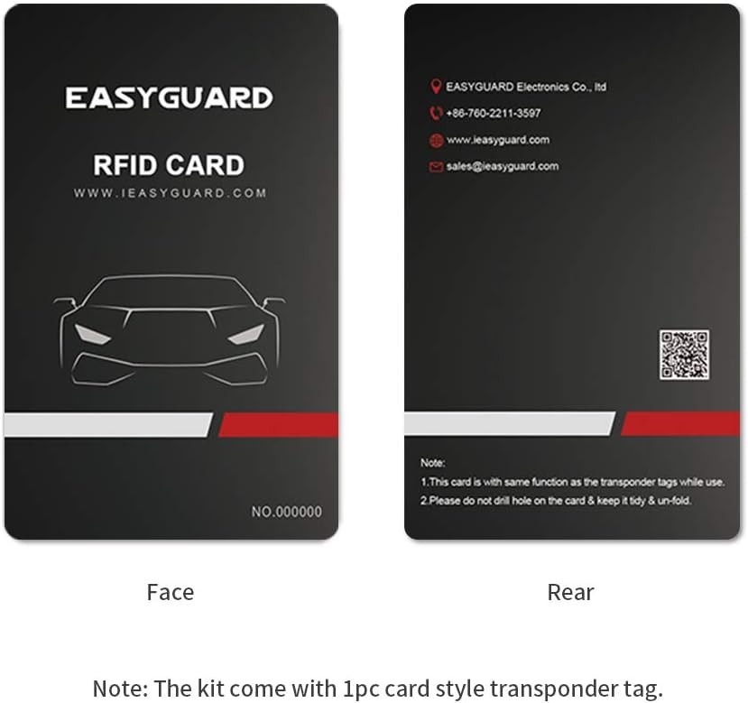 Easyguard Ec004 Smart Rfid Push Engine Start Button Kit & Keyless Go