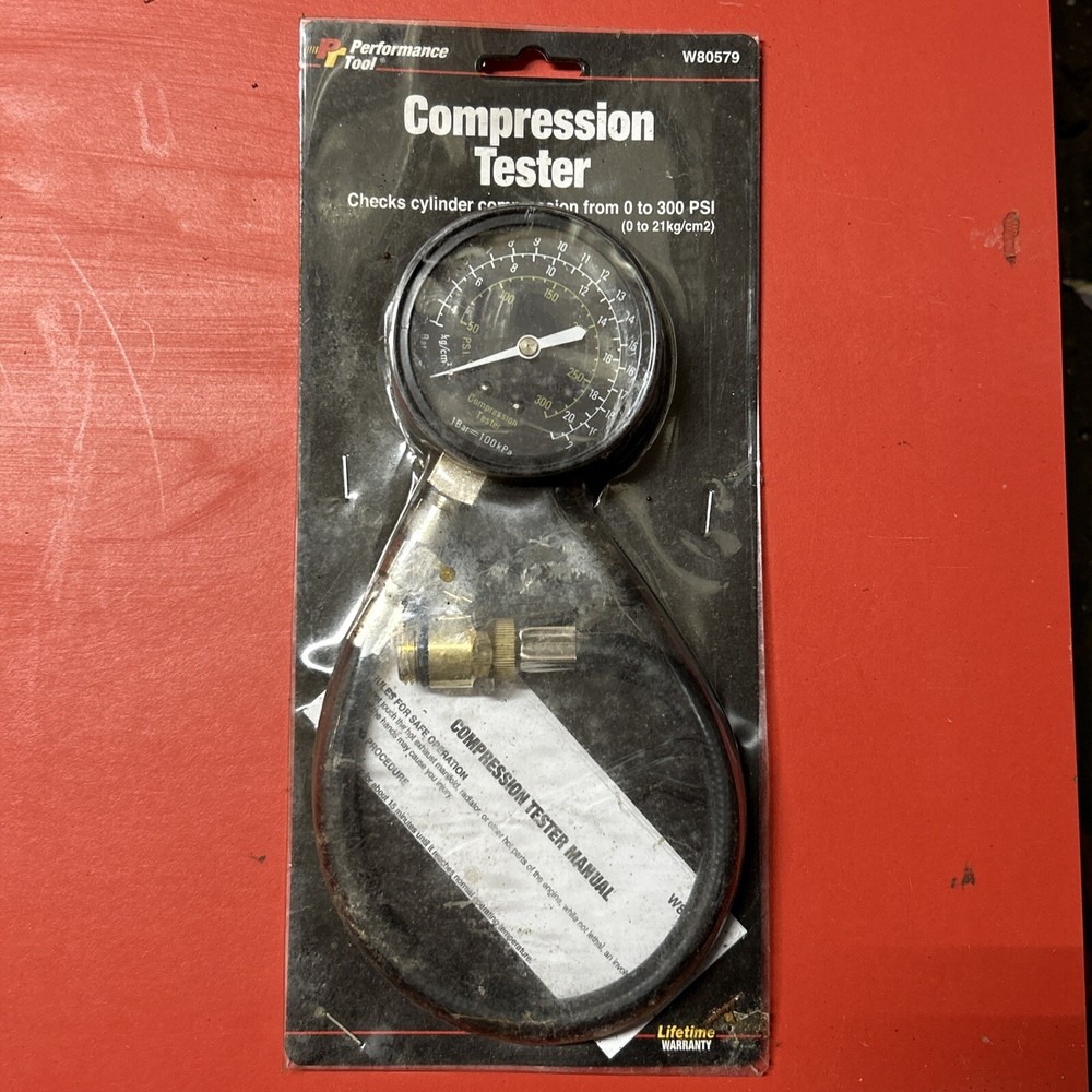 Performance Tool W80579 Flex Drive Compression Tester 0-300 PSI