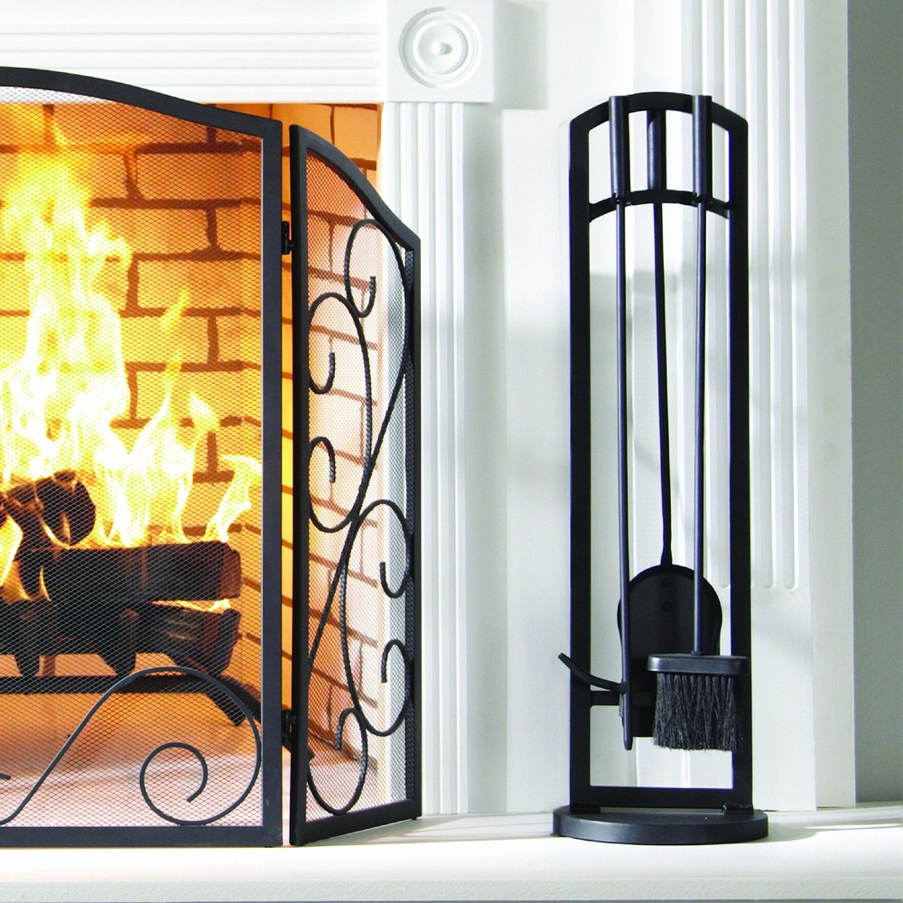Arched 4 Piece Fireplace Toolset