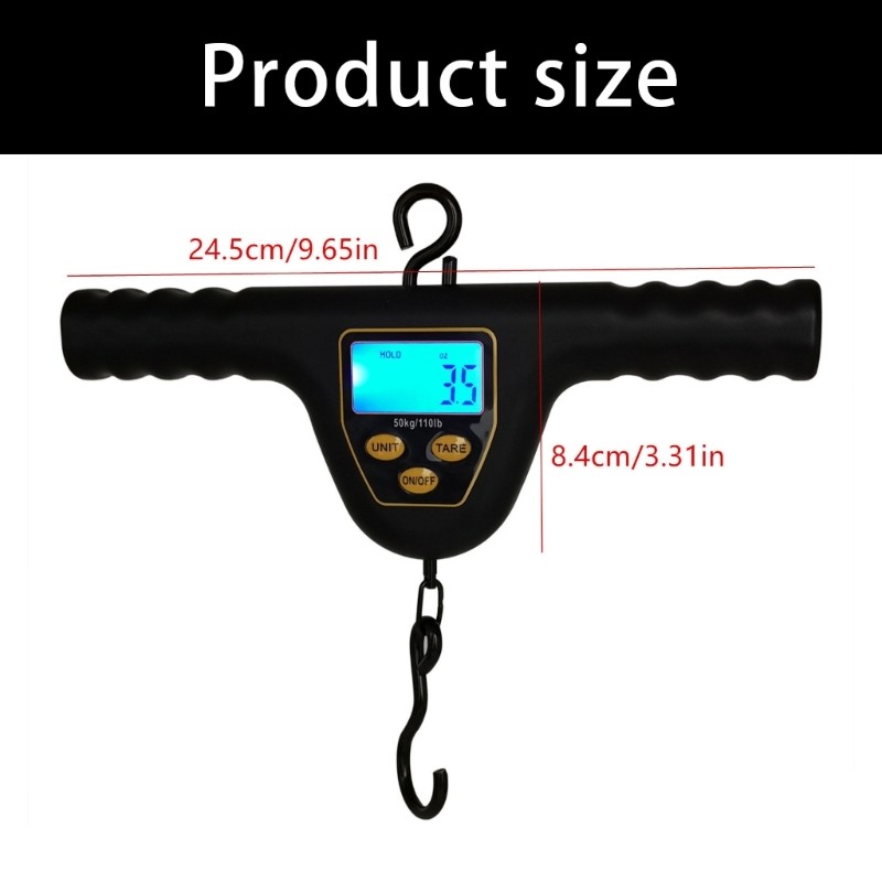 Portables ABS Fish Measuring Scale 50kg Load Automatic Shutdown Feature