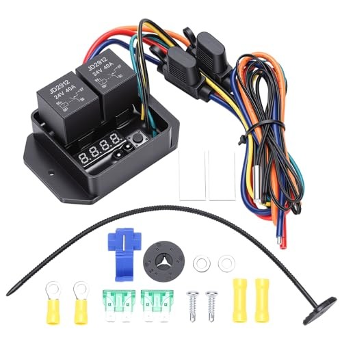 Digital Electric Radiator Fan Controller Switch Kit, Adjustable DC24V