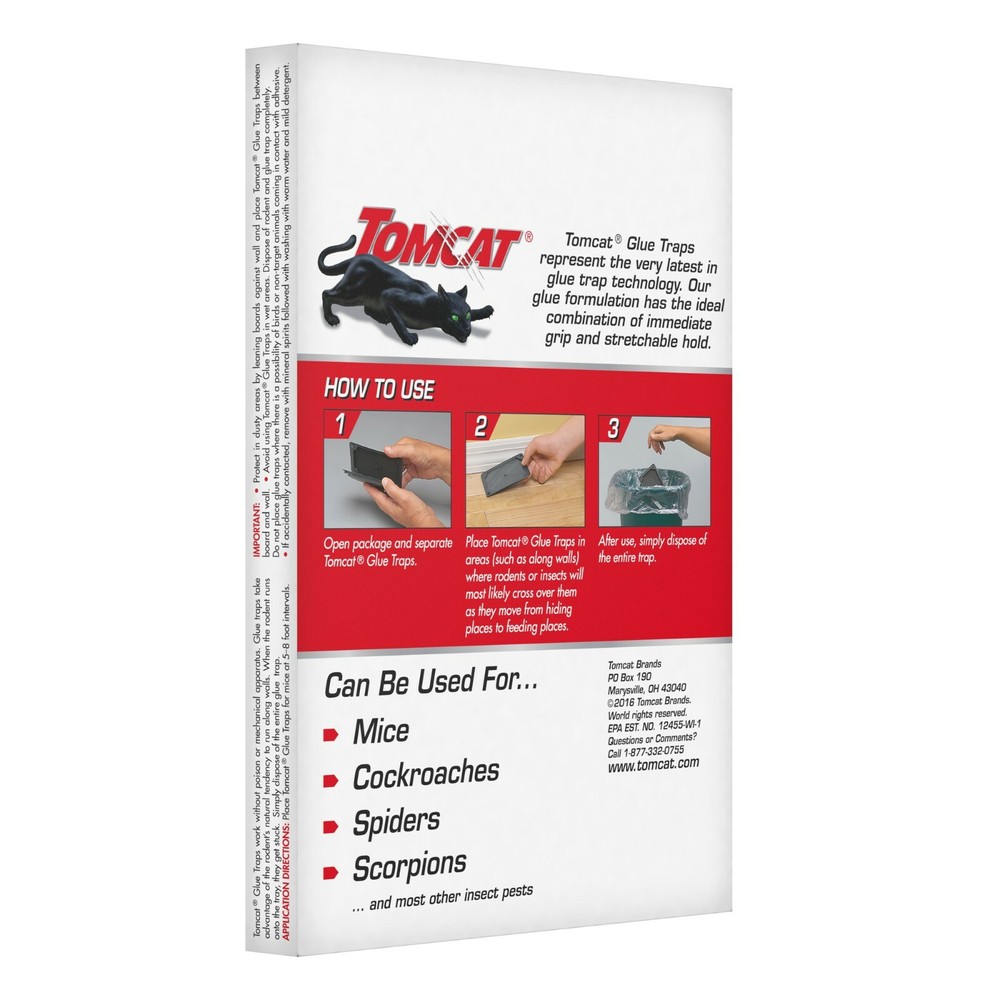 Tomcat Glue Traps Mouse Size with Eugenol for Enhanced Stickiness