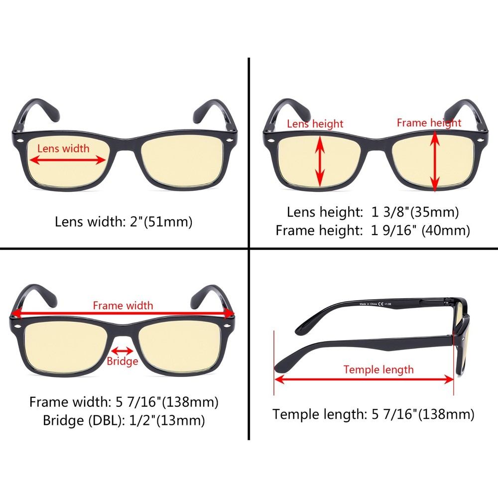 Eyekepper Computer Reading Glasses Classic Blue Light Blocking Readers