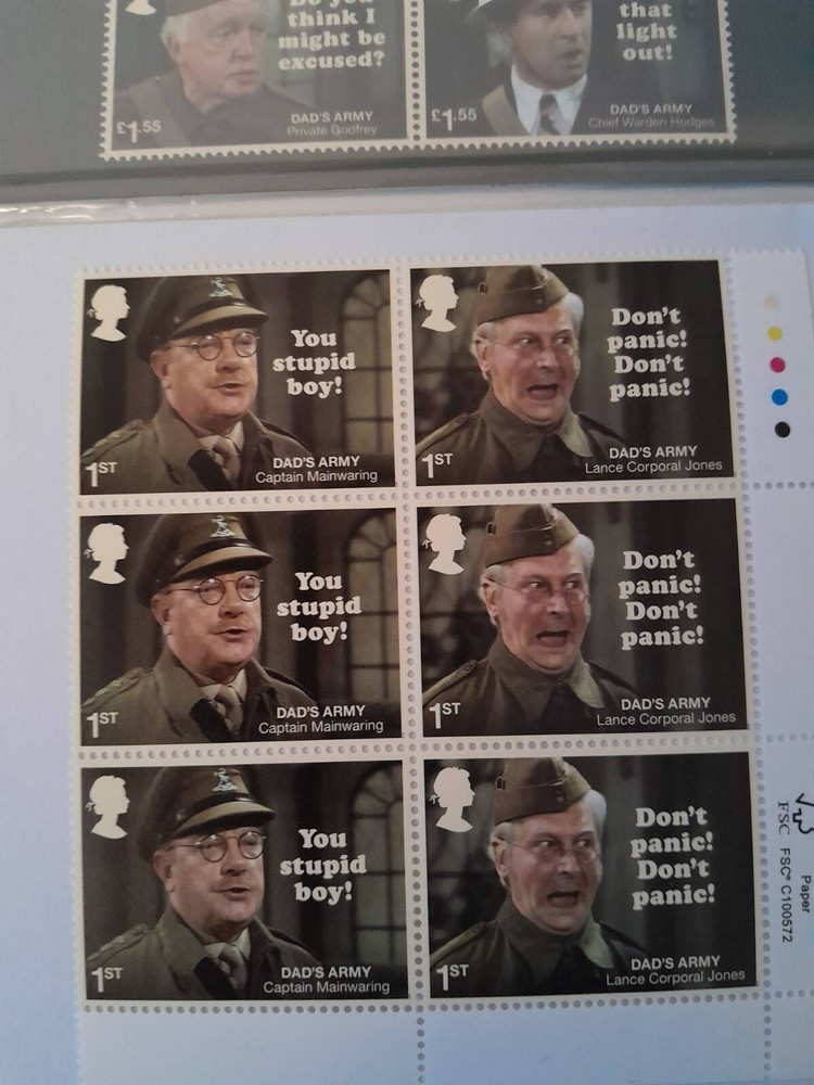 Dad's Army Stamps Presentation Pack Mint Plus FREE 1st & 2nd class sheets