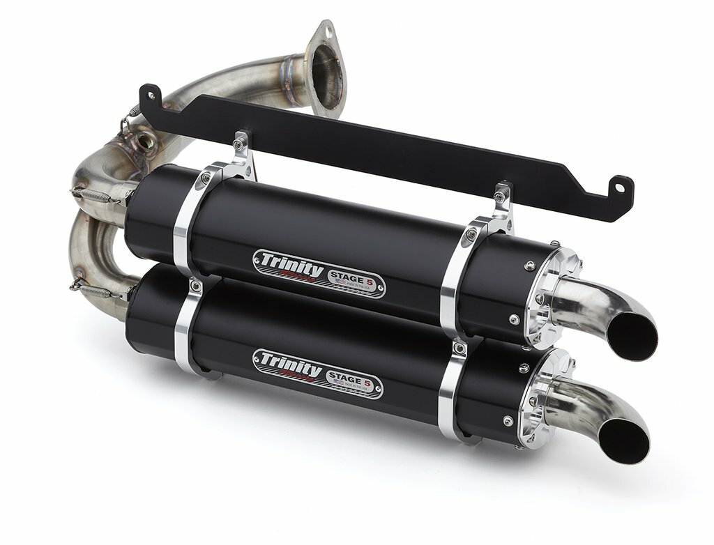 2019-2024 Honda Talon Trinity Racing Stage 5 Slip on Exhaust Black TR-4169S-BK