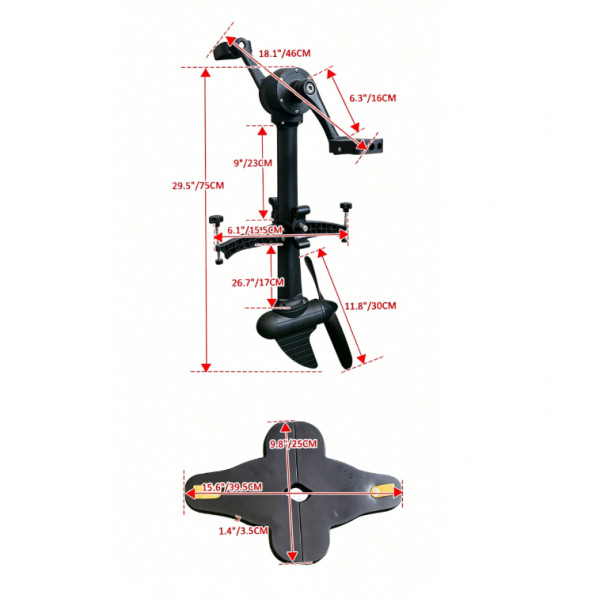 Kayak Pedal Power System Premium Professional Accessory Replace Universal