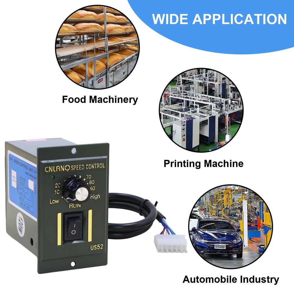 110V AC 120W Electric Motor Speed Controller Reversible Switch Regulator Switch