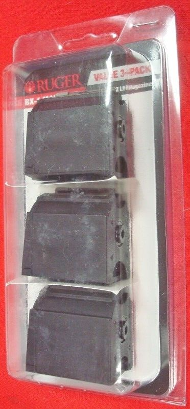 Ruger VALUE 3 PACK BX-1 NEW 10 Round Factory 10/22 Original 22 LR 10-22 mags