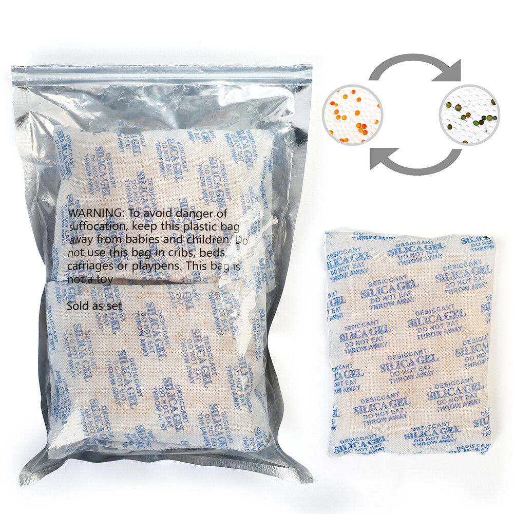 0.5g-500g Gram Silica Gel Desiccant Packets Moisture Absorber Packs Reusable Lot