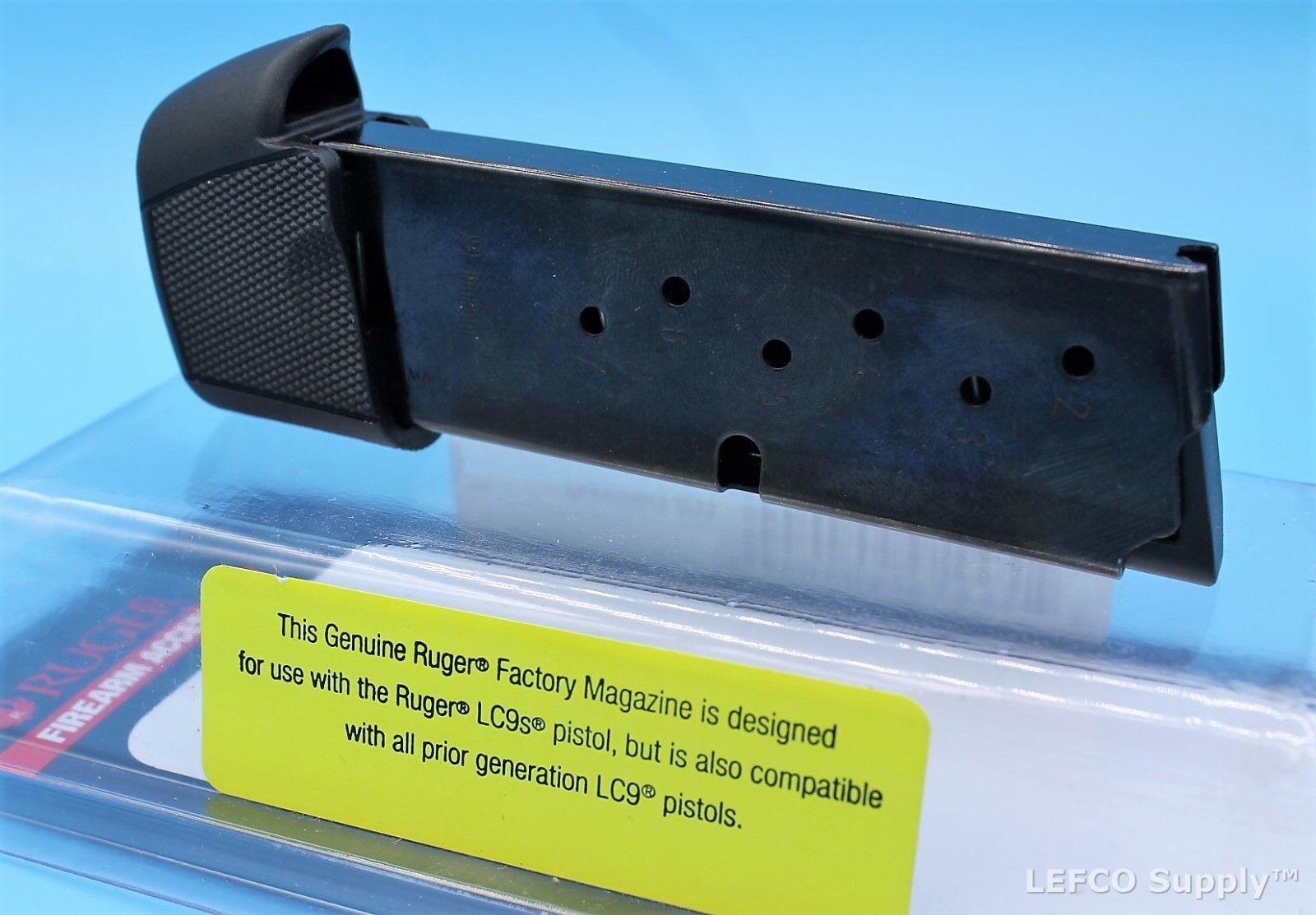 Ruger EC9s LC9s LC9 Extended Magazine 9-Round RD 9mm Genuine OEM Clip Mag 90404