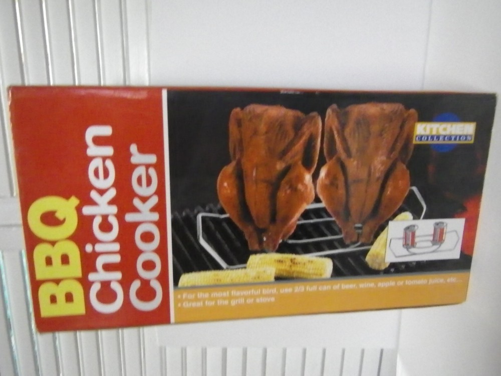 KITCHEN COLLECTION TWO CHICKEN COOKER WITH TWO BEER CAN
