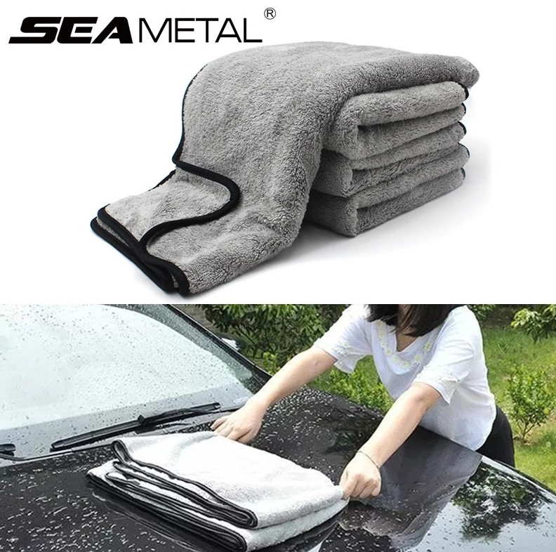 1pcs Ultra-Soft Microfiber Car Wash Towel–High Absorbent Cleaning & Drying Cloth